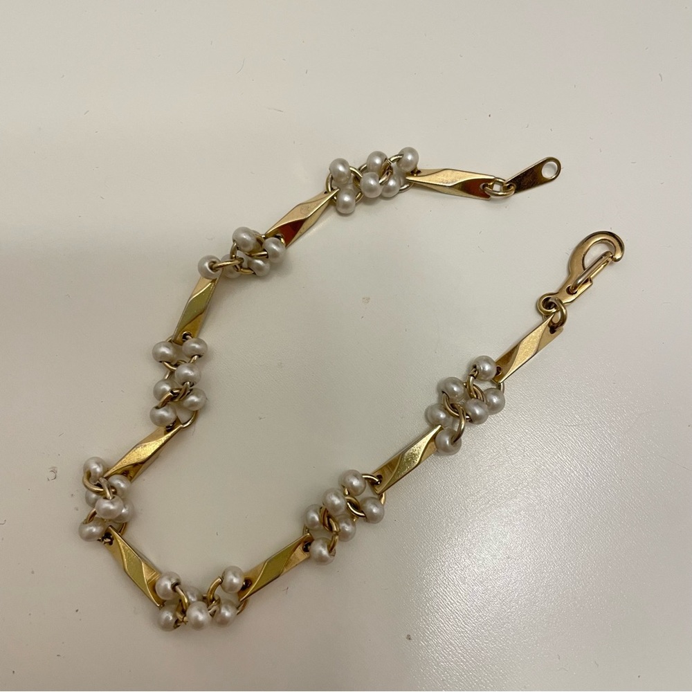 Vintage Faux Pearl Mermaid Core Summer Beach Preppy Classic Vacation Bracelet - Picture 2 of 7